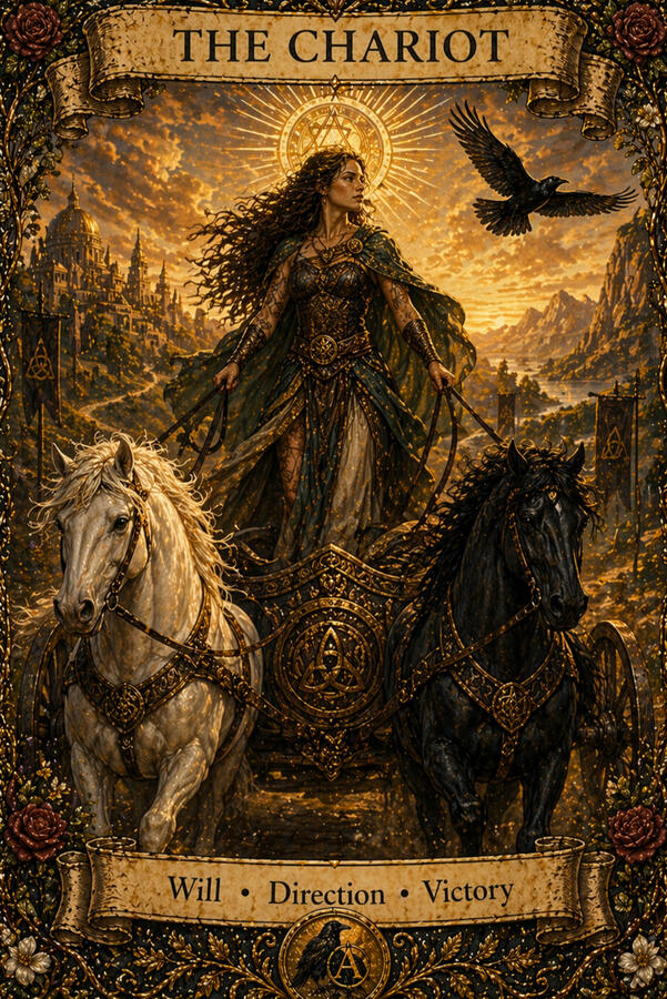 The Chariot (The Athenaeum Tarot Deck tm )